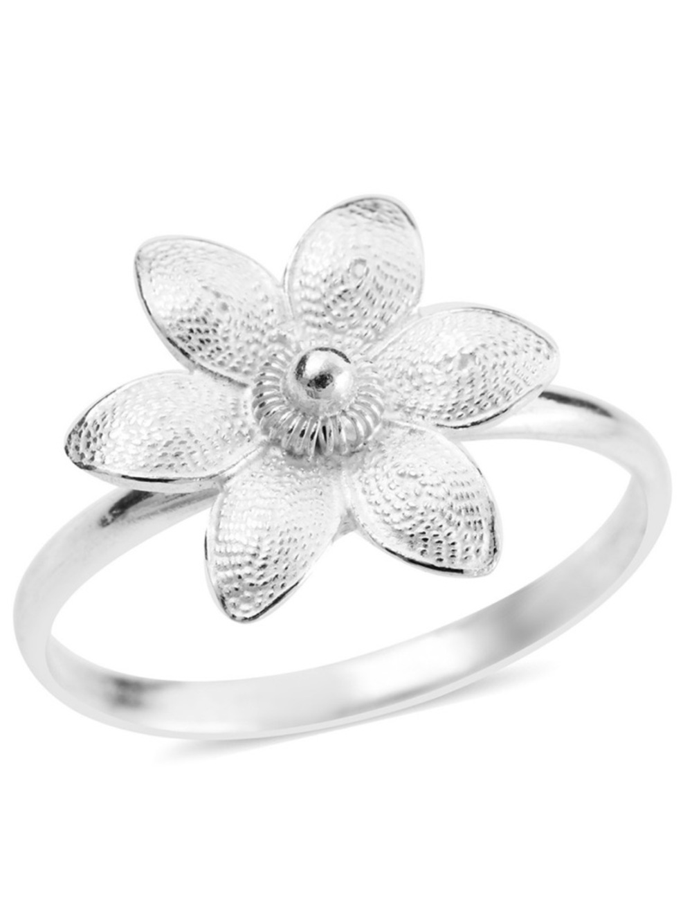 Flower Ring in Sterling Silver